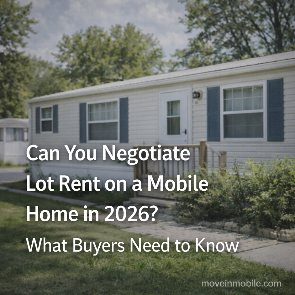 Can You Negotiate Lot Rent on a Mobile Home in 2026? What Buyers Need to Know