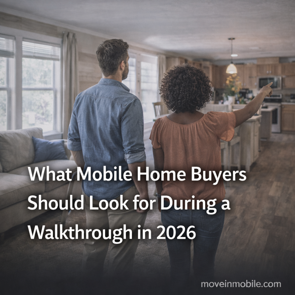 What Mobile Home Buyers Should Look for During a Walkthrough in 2026