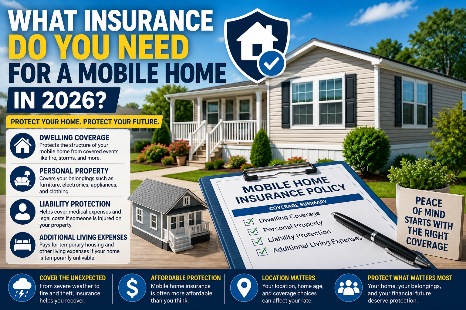 What Insurance Do You Need for a Mobile Home in 2026?